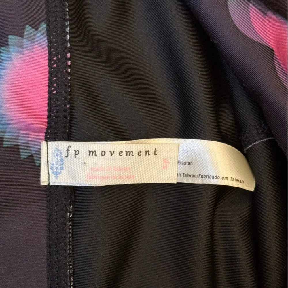 Free People Movement Women’s High Waisted Lotus Print Leggings Size Small - Picture 7 of 11